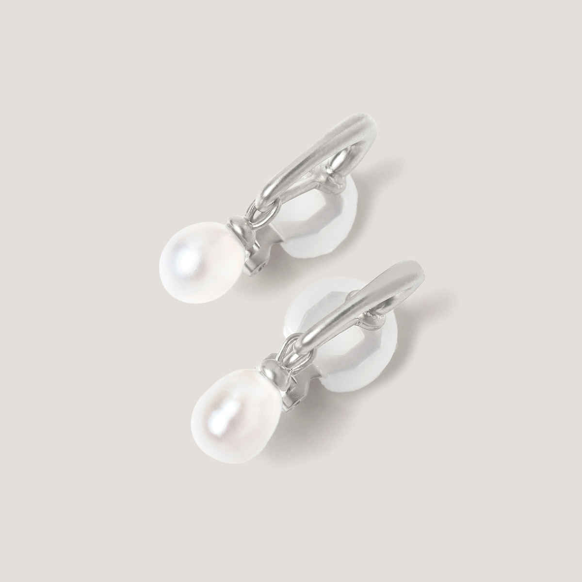 Secret Heart Earrings Silver