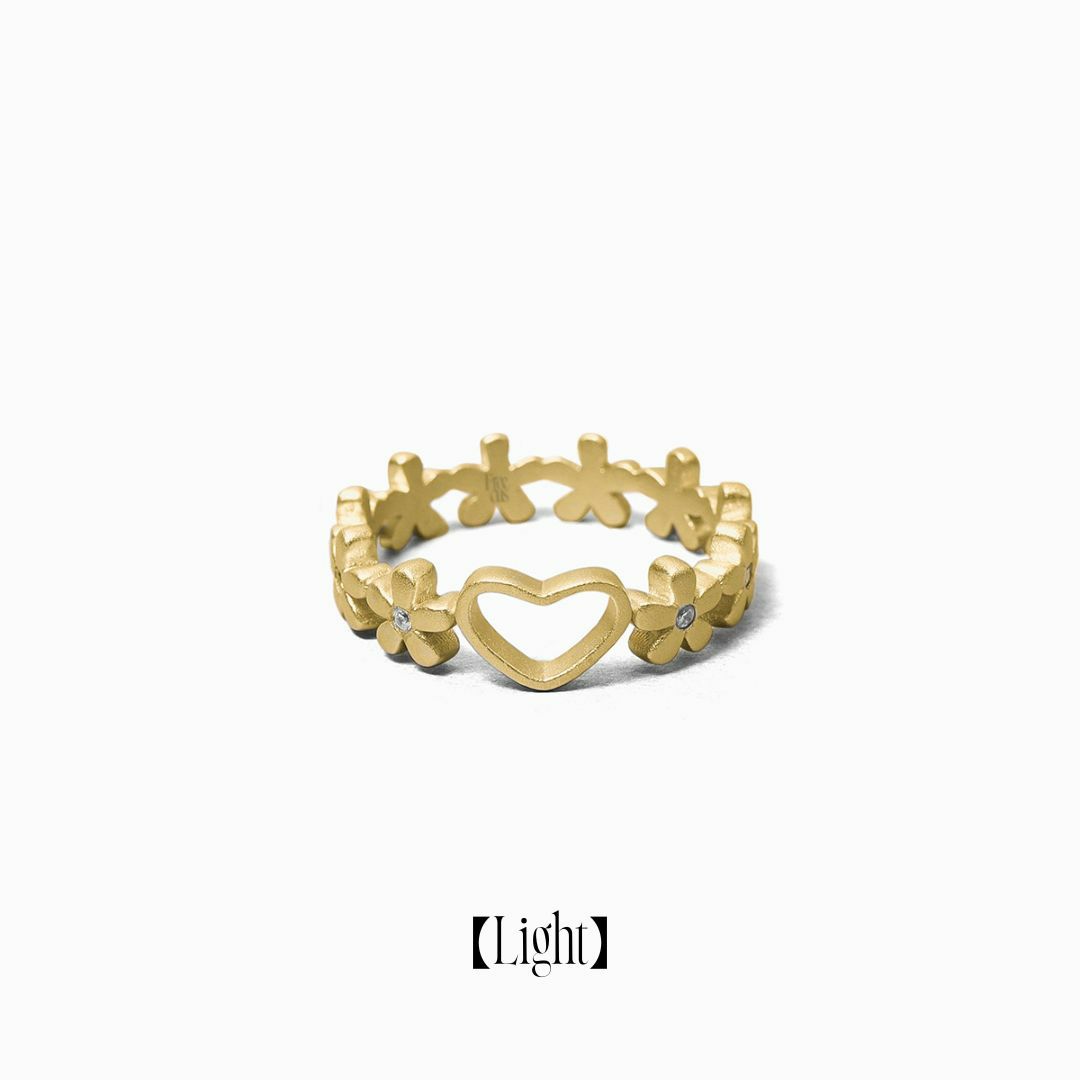 Flower Eternity Ring (Gold)【Light】 | Freecus