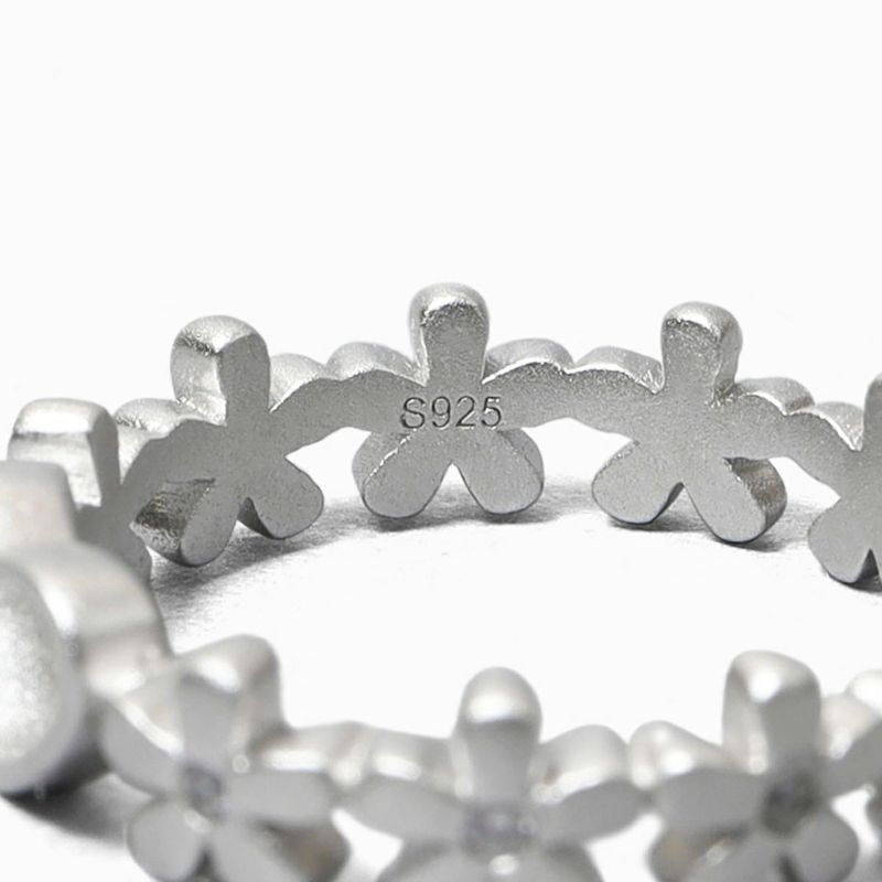 Freecus Flower Eternity Ring ［Light］ Flower Eternity Ring (Silver)【Luxe】 | Freecus