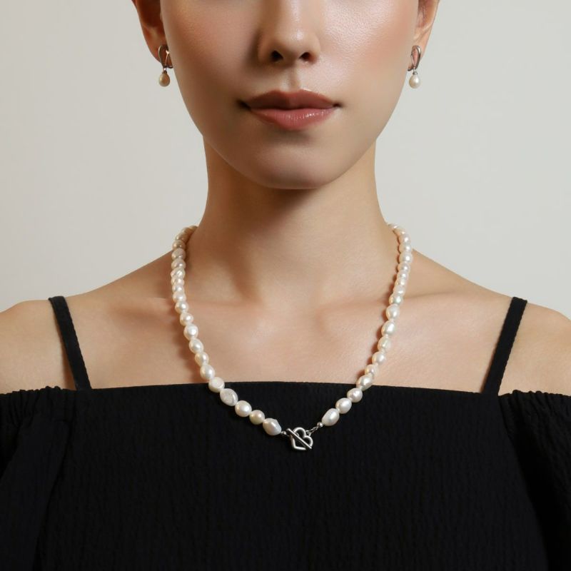 Pearl Lane Necklace（Silver）【Light】 | Freecus